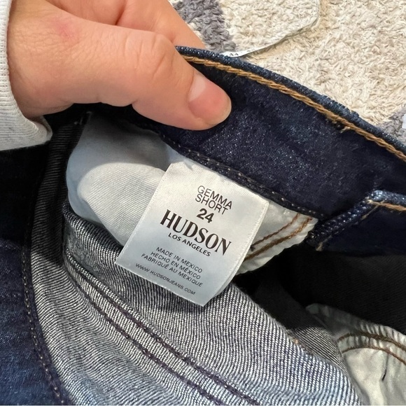 Hudson Jeans Gemma Mid Rise Cut Off Jean Shorts - Picture 12 of 13